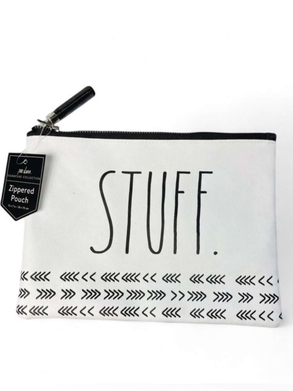 NWT Rae Dunn. Zippered Pouch- “Stuff”